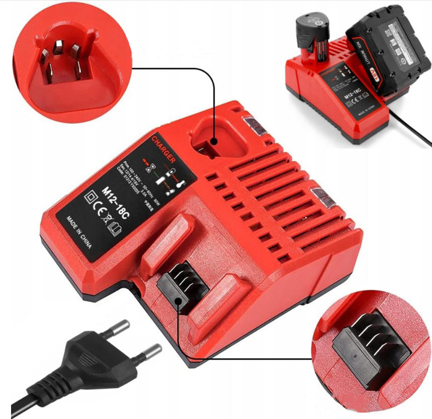 Ładowarka do M12-18FC zamiennik Do Ładowarka M12 M18 Akumulatory