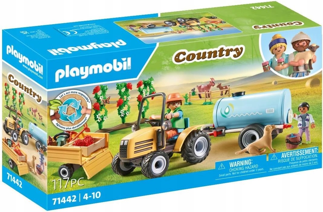 Playmobil Country 71442 Traktor z przyczepą i zbiornikiem