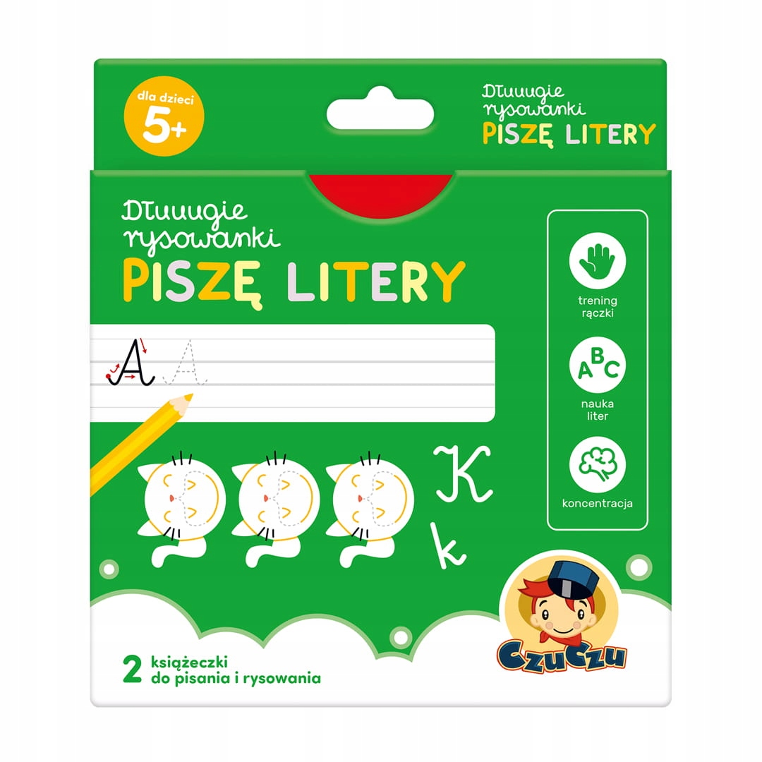 

Czuczu Dłuuugie Rysowanki Piszę Litery 5+ Czu Czu