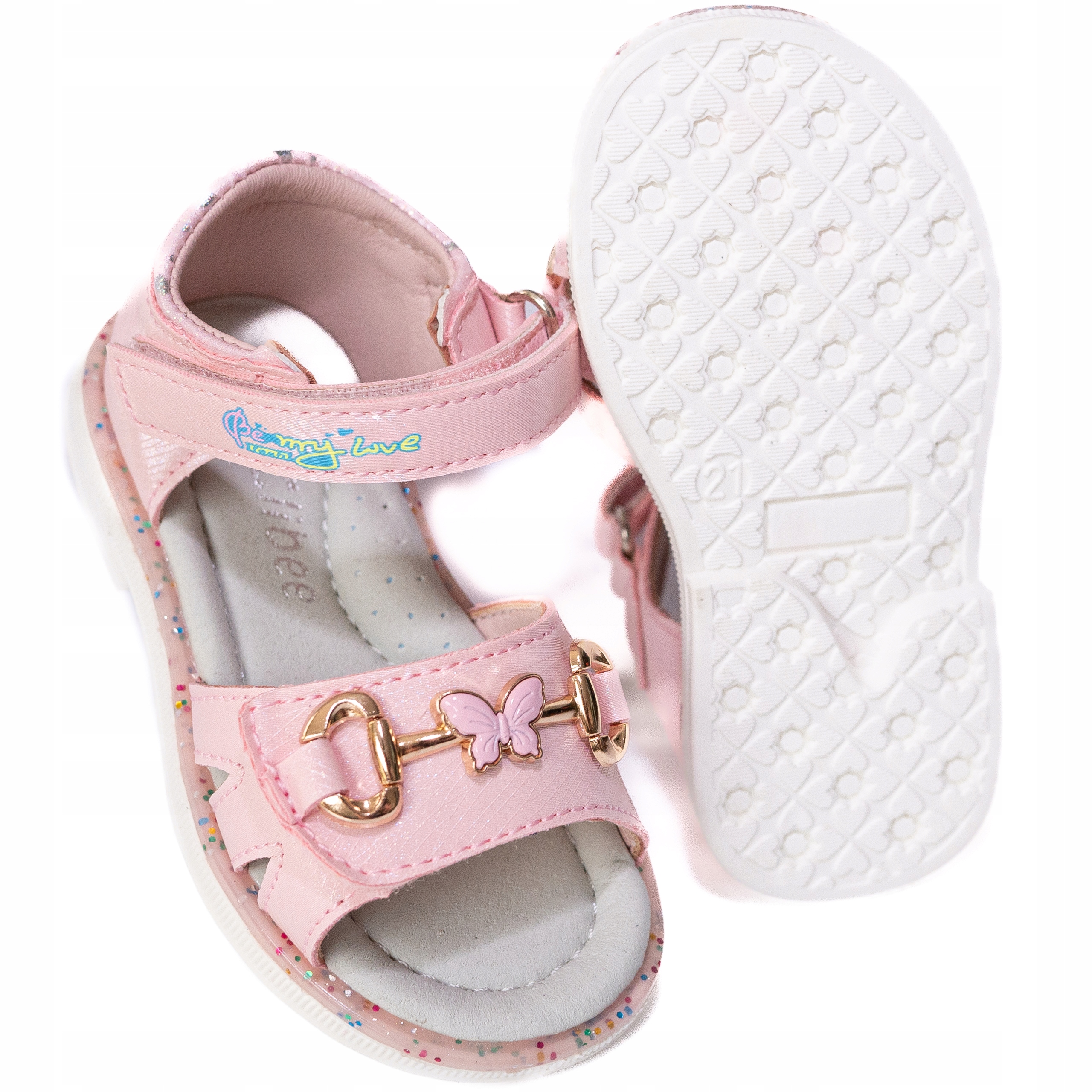 CLIBEE SANDAŁY DZIEWCZĘCE MOTYLEK WKŁADKA SKÓRA PROFILOWANE 23 Marka Clibee