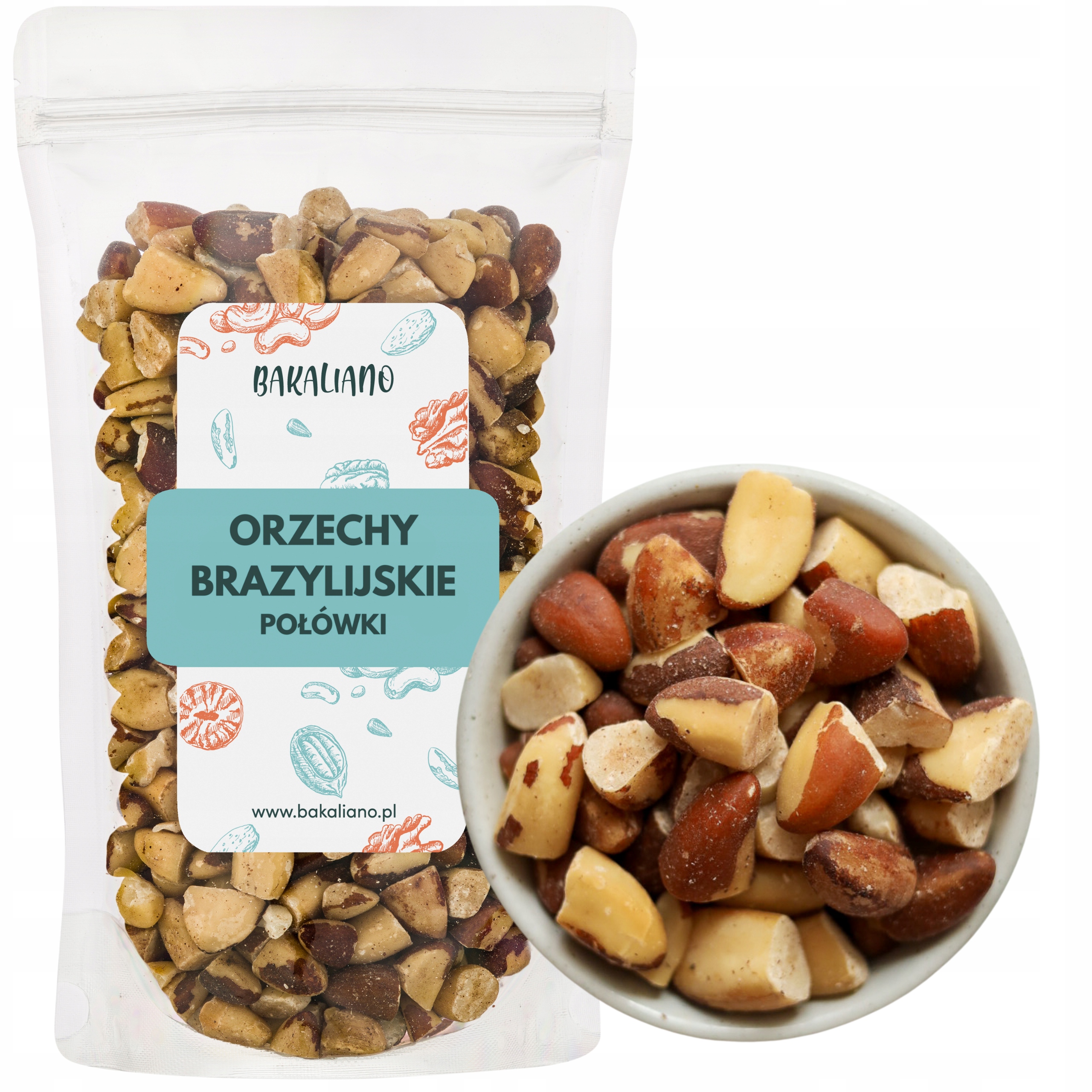 Levně Brazilské Ořechy Půlené 1 Kg – Přírodní, Bez Konzervantů