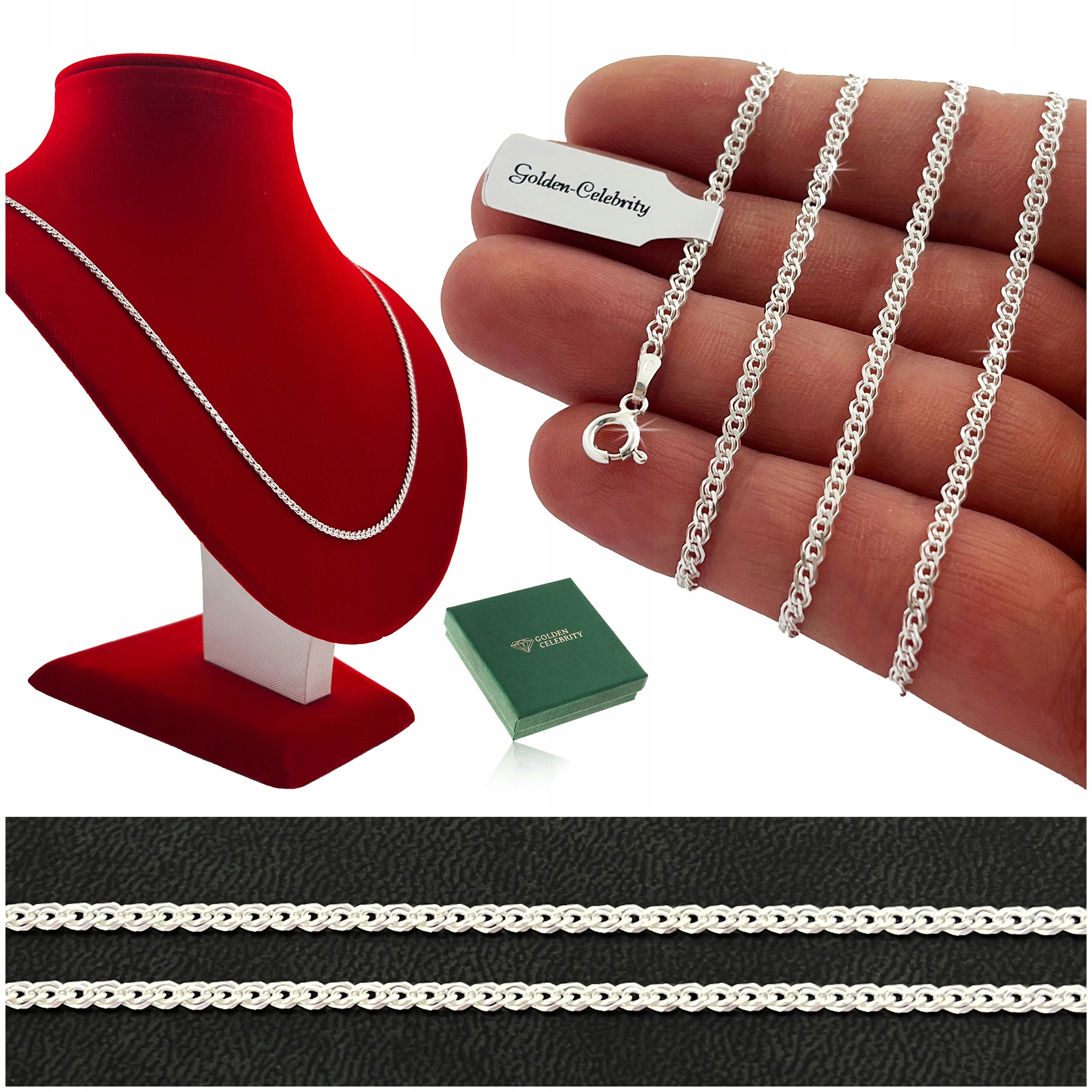 Stříbrný Řetízek Monalisa 925 Lesklý Solidní Dárek Pro Ni