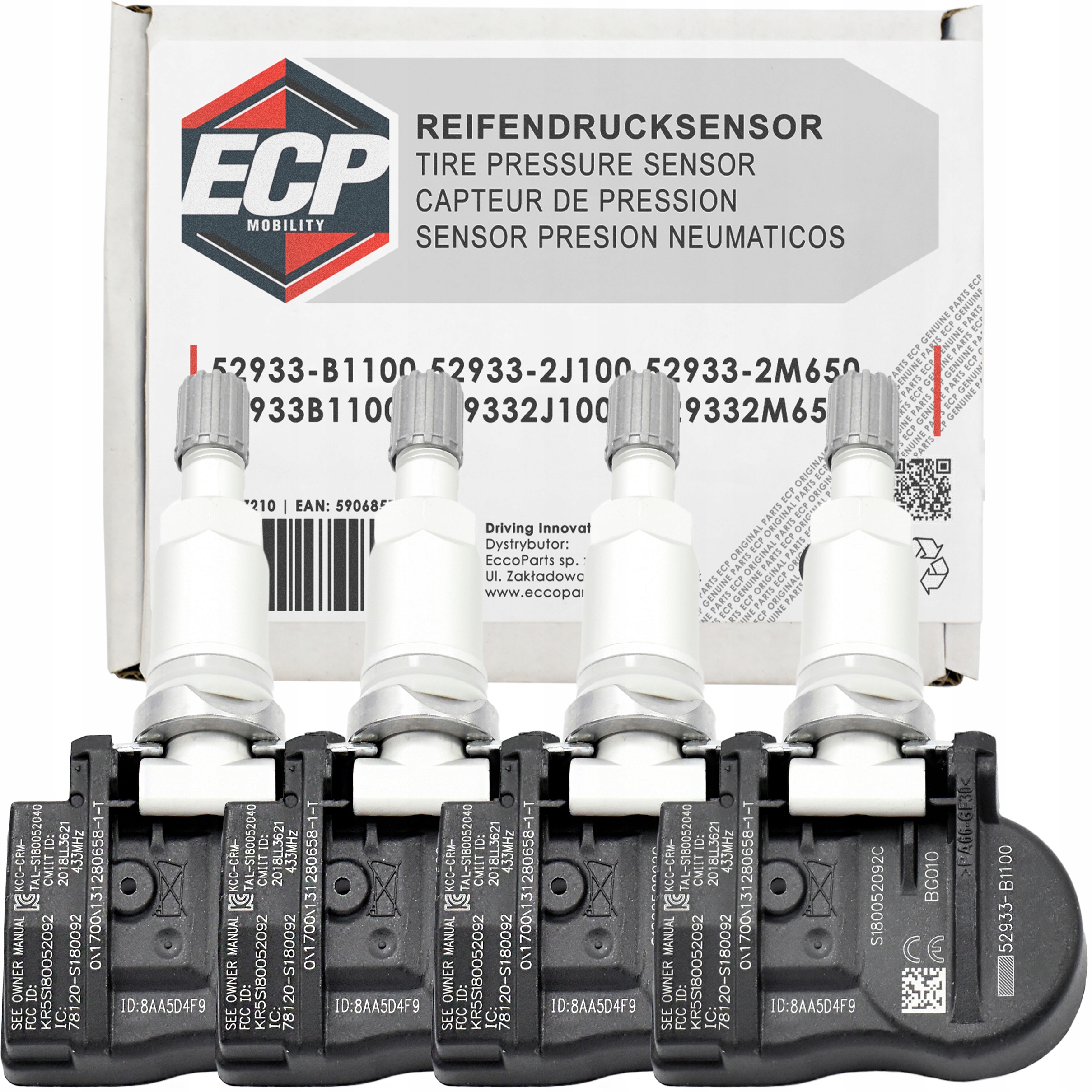 Snímače Tlaku Pneumatík Tpms 52933-B1100 Hyundai I30 II Santa Fe III IX20