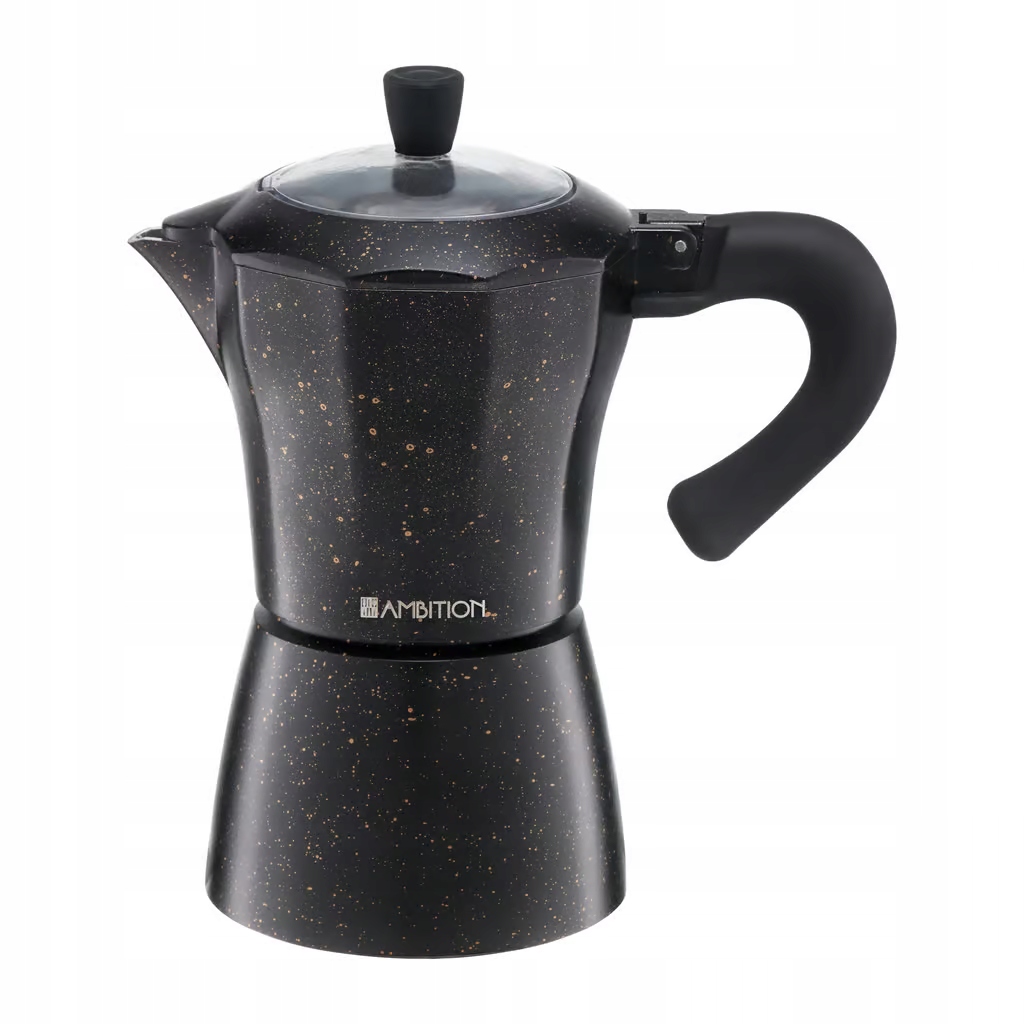 AMBITION Kawiarka Kafetiera Ciśnieniowa GOLD 300 ml 6 Filiżanek 3675