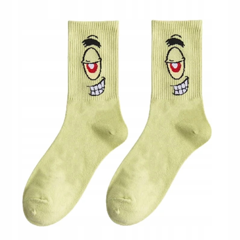 

Skarpetki Spongebob Plankton zielone kreskówka