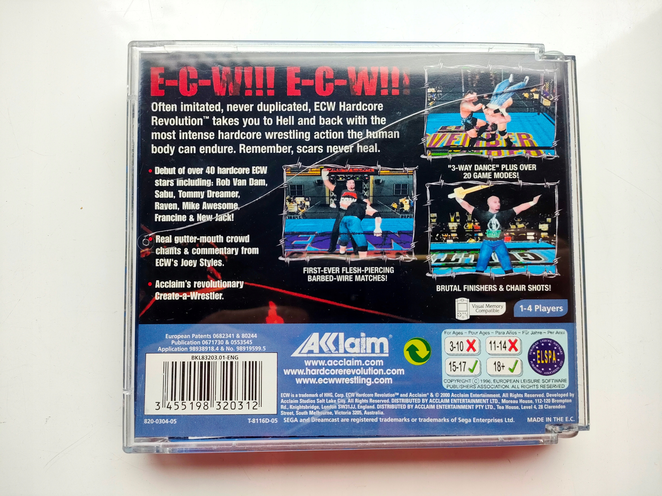 ****** ECW HARDCORE REVOLUTION SEGA DREAMCAST ***** 3xA Platforma Sega Dreamcast