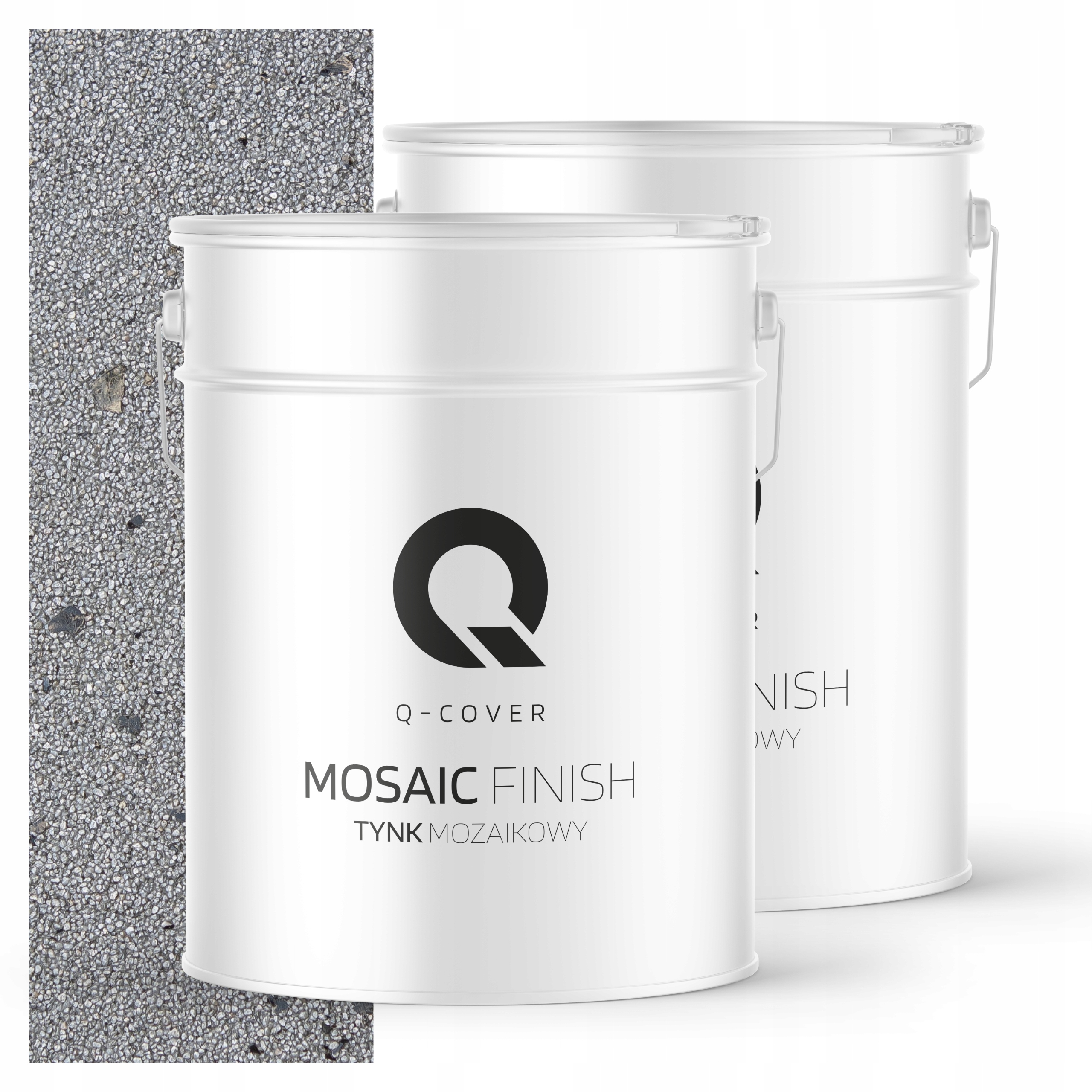 Mozaiková Omítka Mozaika 12,5 Kg Stříbrná S Černou Slídou M51 Ozdobná Prémiová