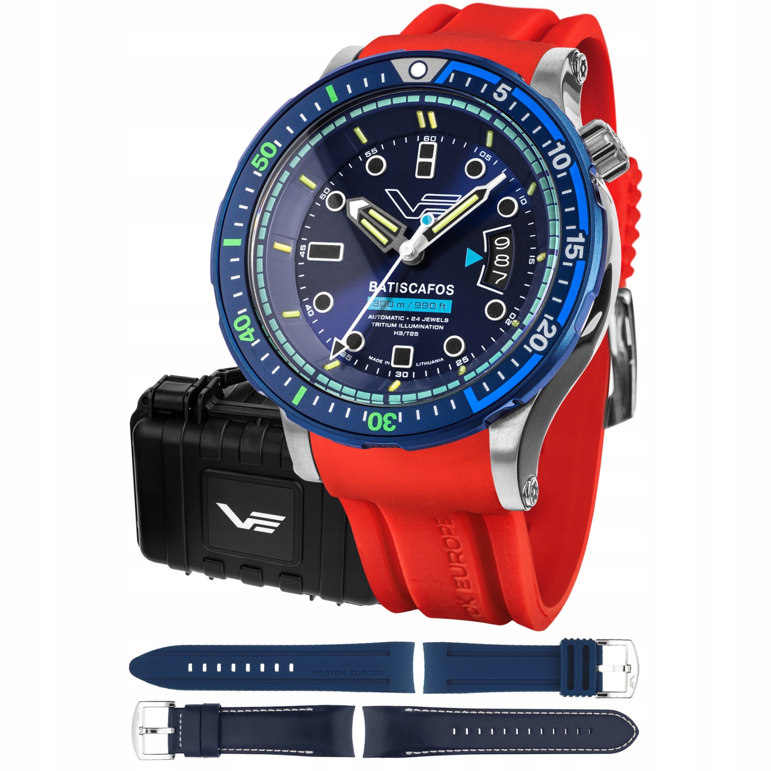 Pánské Hodinky Vostok Europe NH35A-511E768SR s červeným páskem