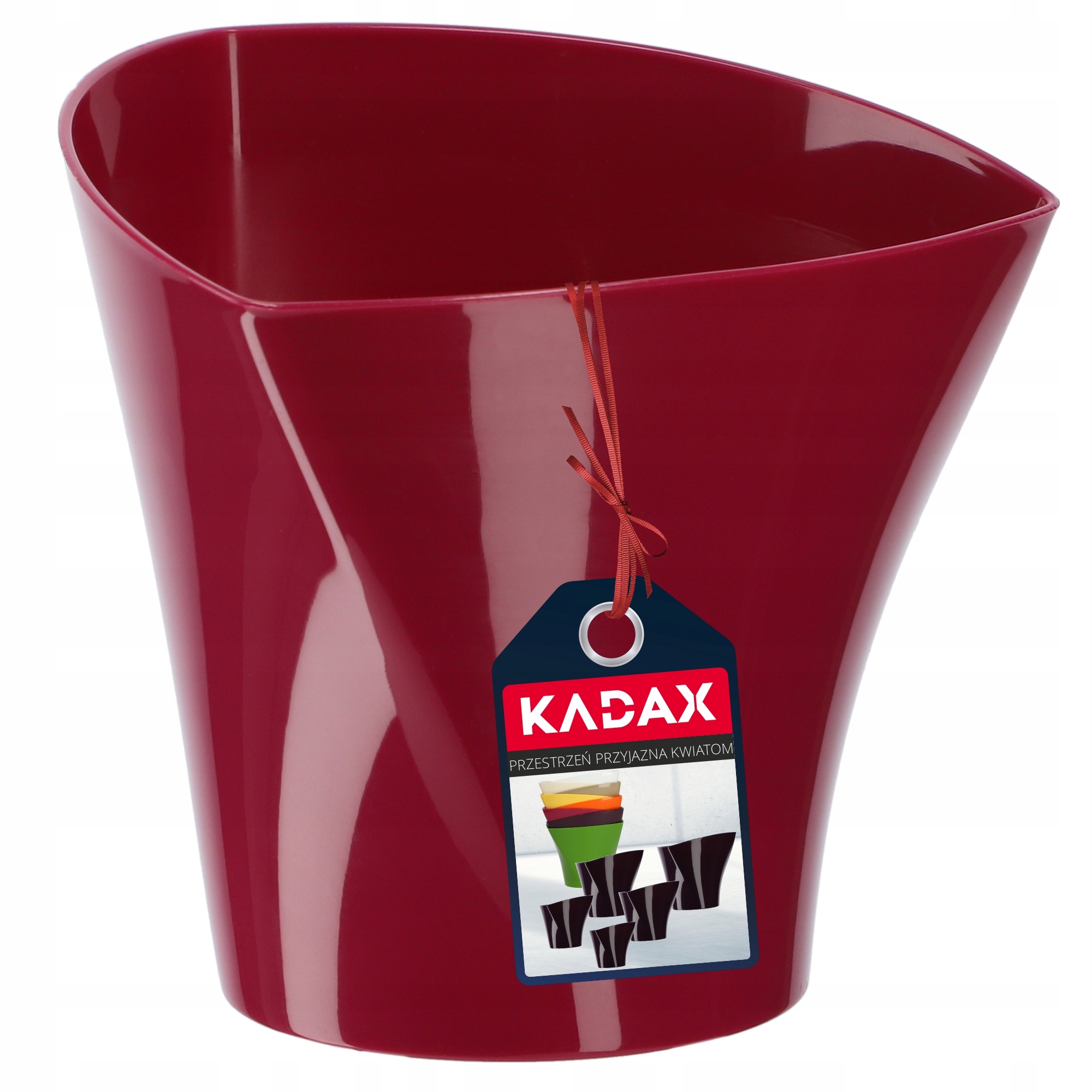 

Doniczka Osłonka Na Kwiaty Połysk Amarant 17cm