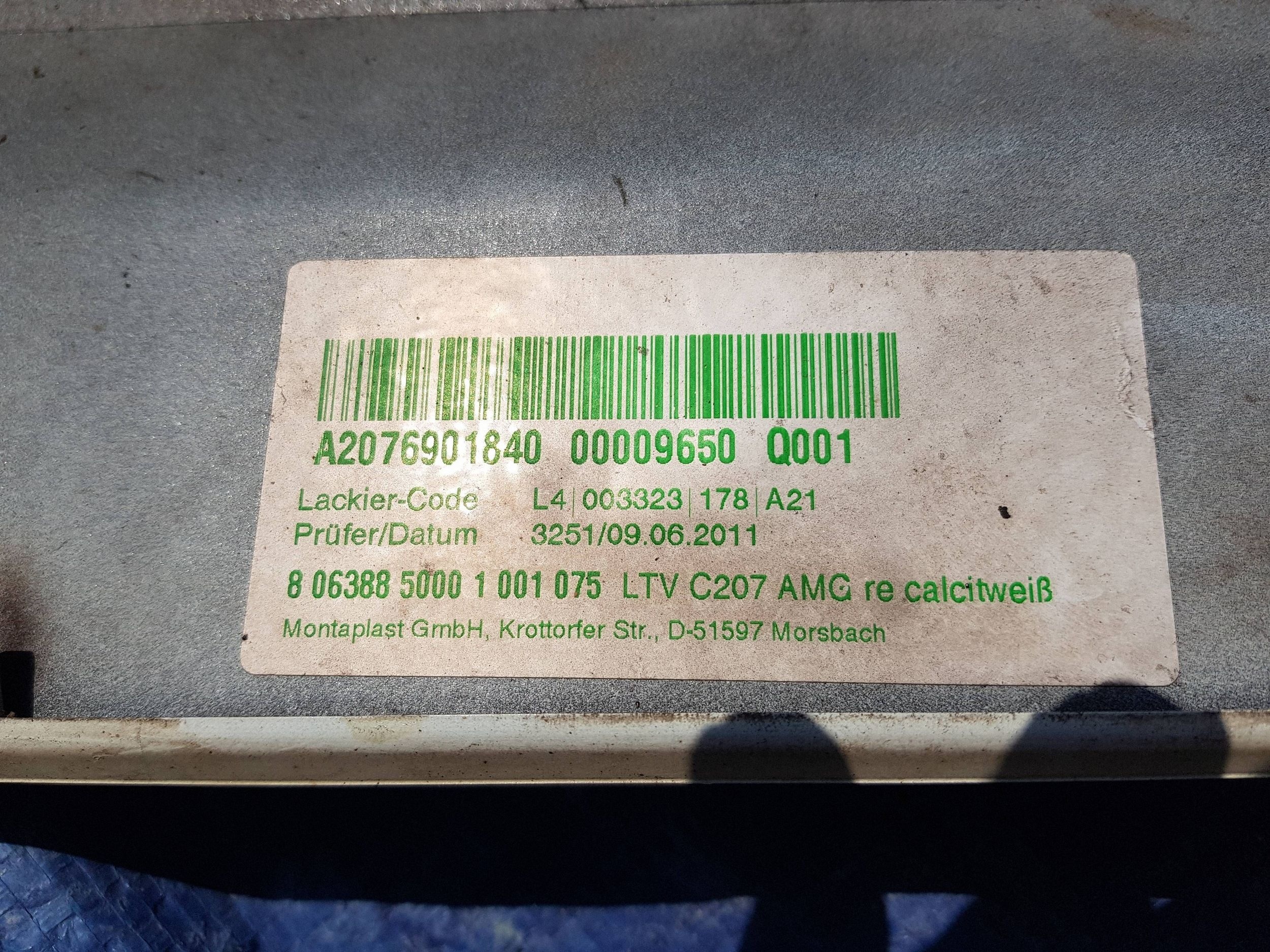 moulding threshold right MERCEDES W207 C207 AMG C650 650