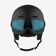 Lyžařská přilba Salomon Orka Visor Blk/Un Fls Blue vel. L 56-59 cm