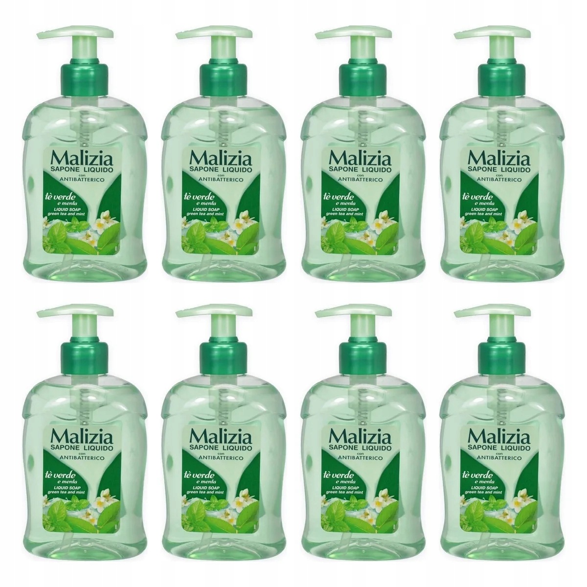 Tekuté mýdlo Malizia Tè Verde Antibatt 300 ml Zelený Čaj Italský