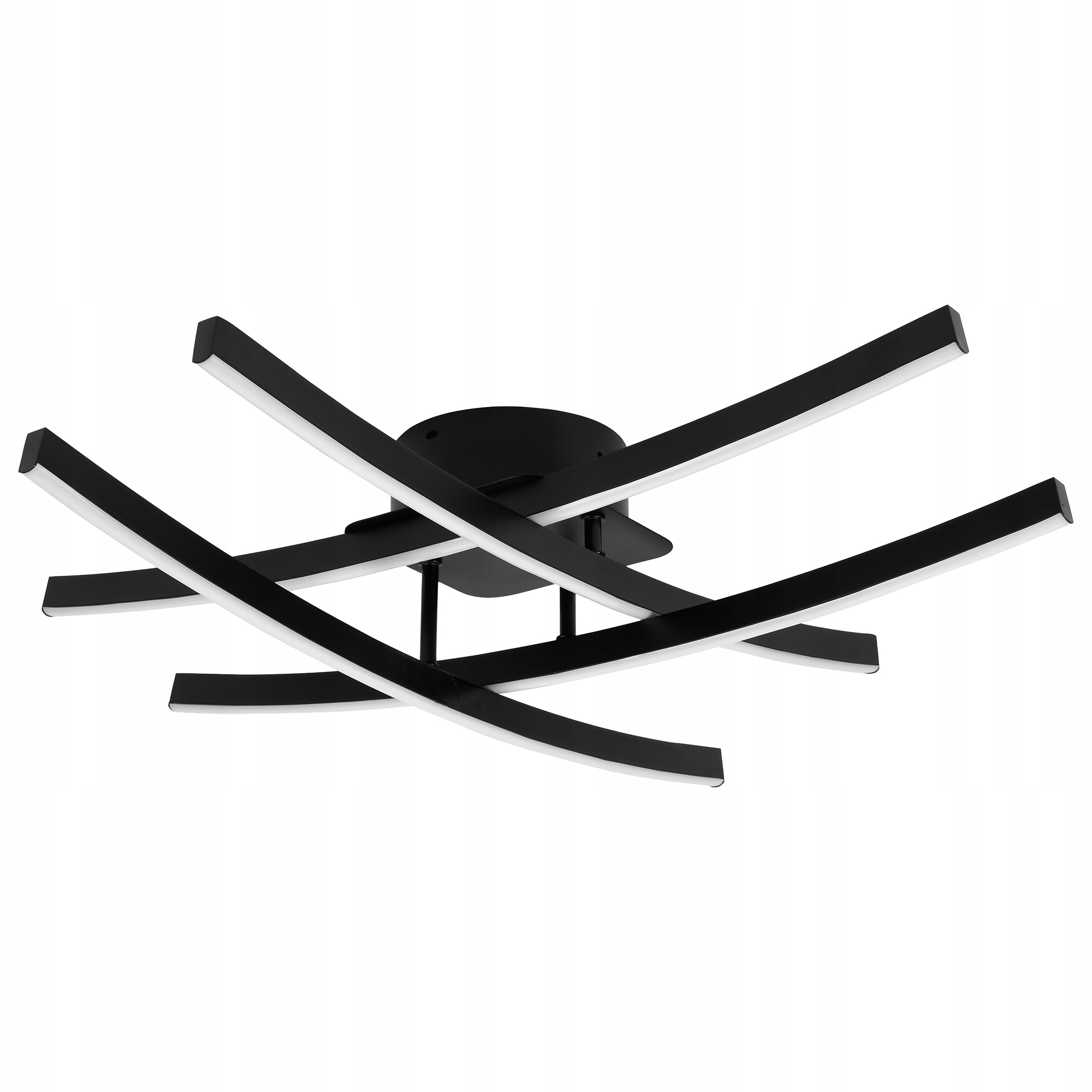 stropní svítidlo Led lustr Stropní Svítidlo závěsná moderní do obývacího pokoje 48W černá