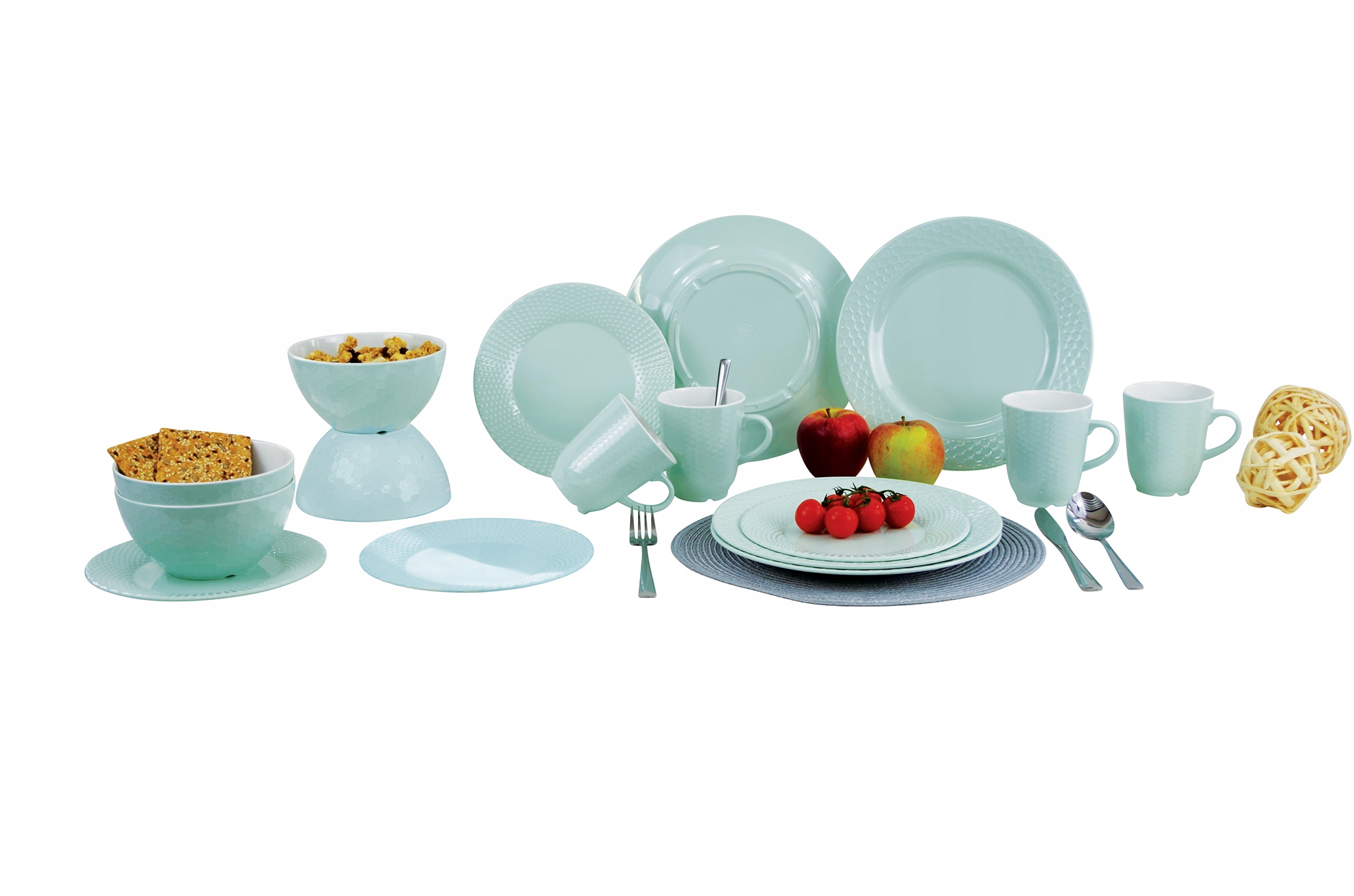 Zestaw obiadowy Royal Pastel 16el. melamina Gimex