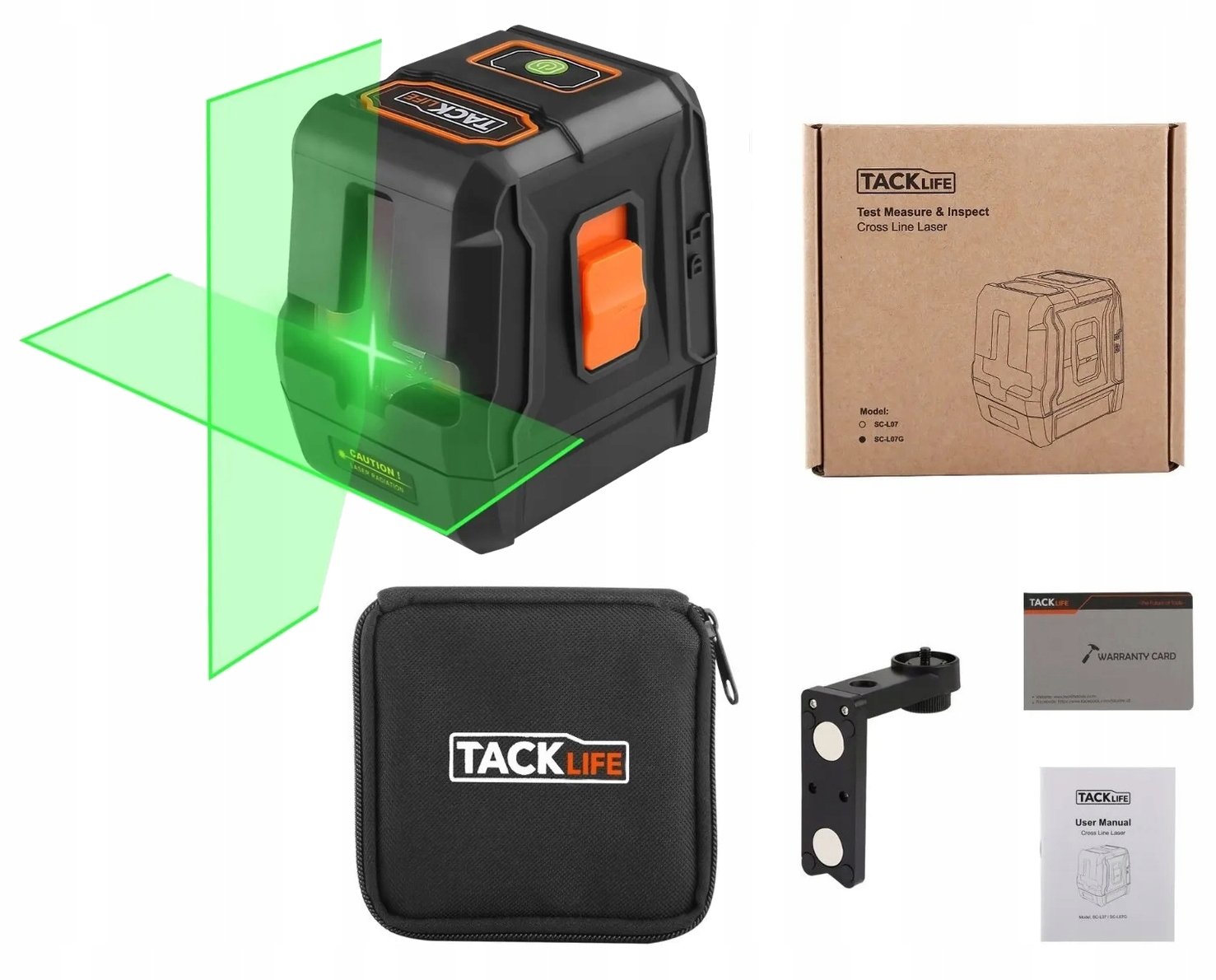 Křížový Laser Laserová Vodováha 360° 35M samonivelační Set Pouzdro