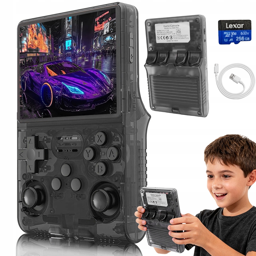 R40s pro Przenośna Konsola Do Gier 256G Z 30000 Klasyczne Gry Ekran Ips