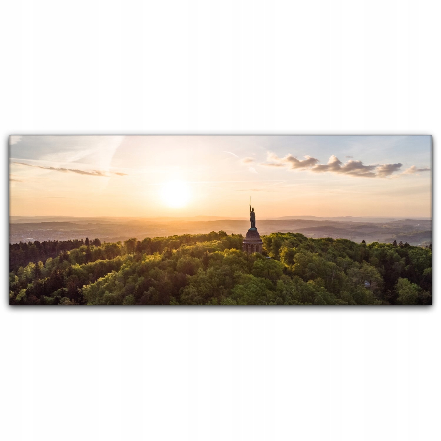 

foto-obraz na płótnie 125x50 Pomnik Zachód Słońca