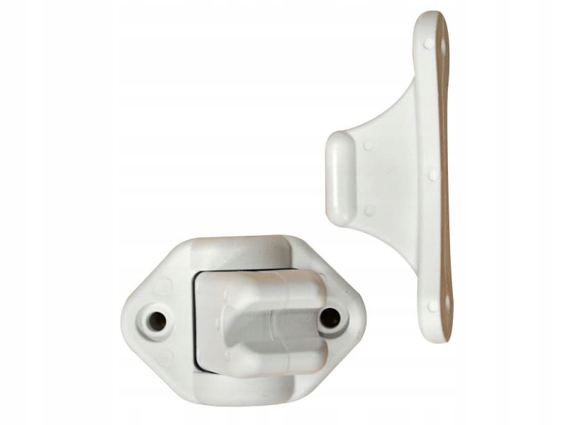 Blokada drzwi kempingowych z ruchomą podstawą 9 mm oryginalna Fawo biała