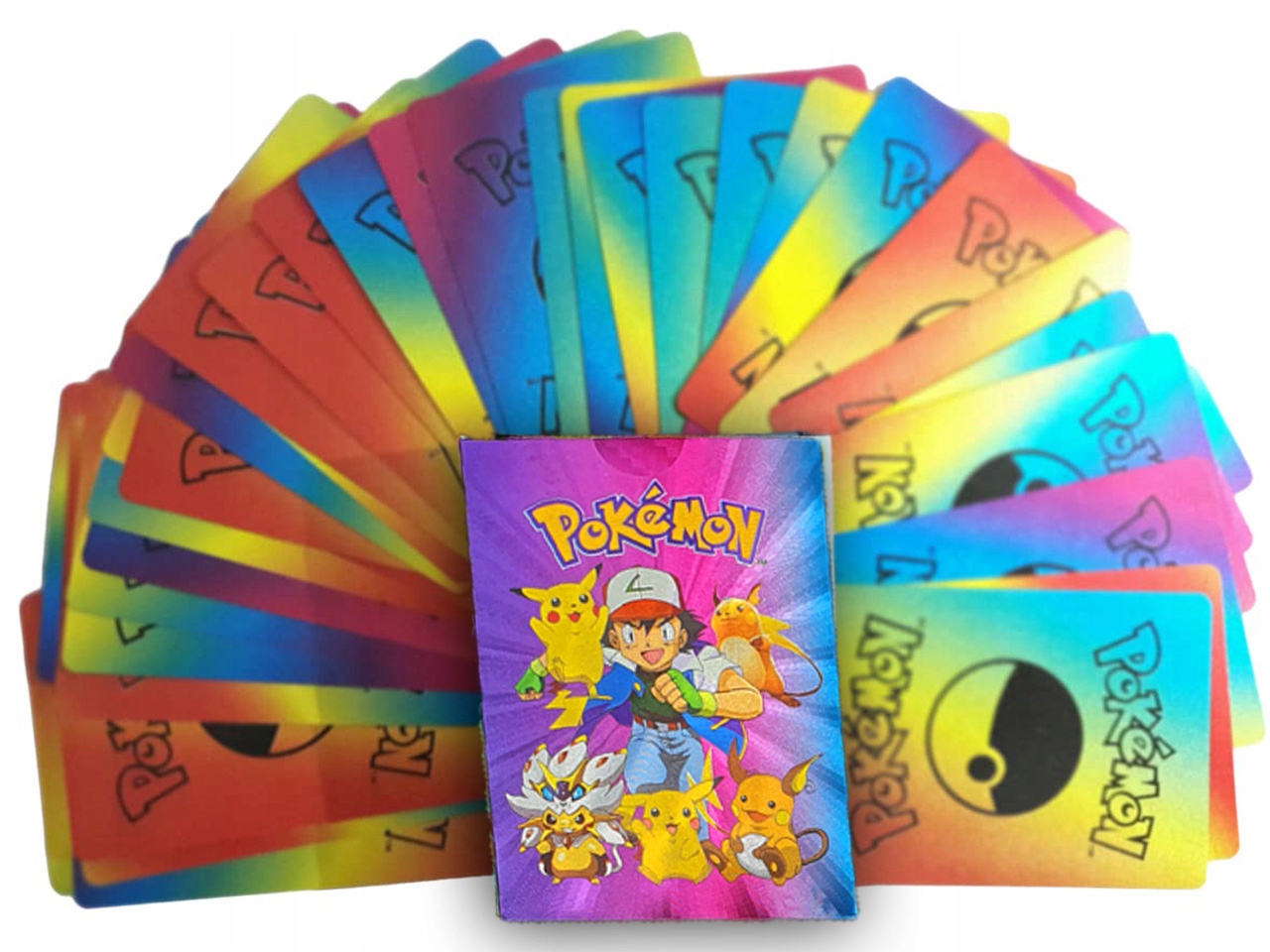 

Kolekcjonerskie Karty Pokemon Teczowe 55 Kart