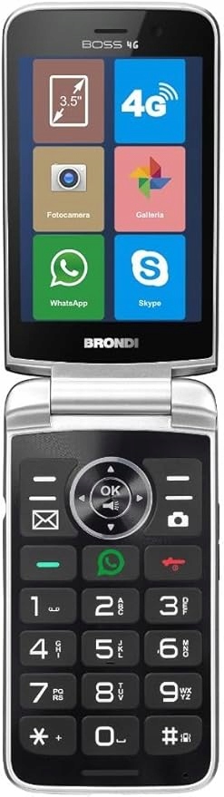 Telefon Brondi Boss 4G 3.5" Android Dual Sim Klapka Biały Opis!