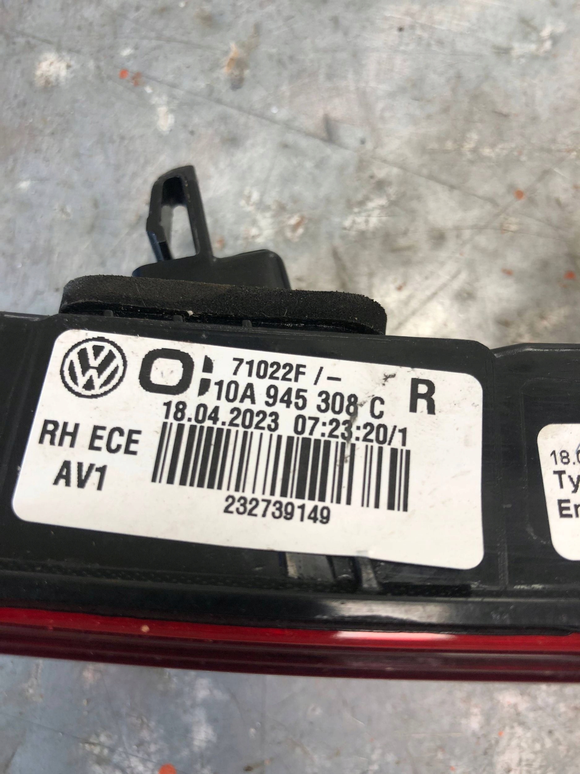 light right rear part VW ID3 ID.3 10A945308C