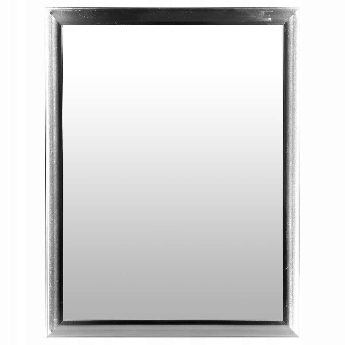 

Lustro łazienkowe prostokątne Basic srebrne 34x44