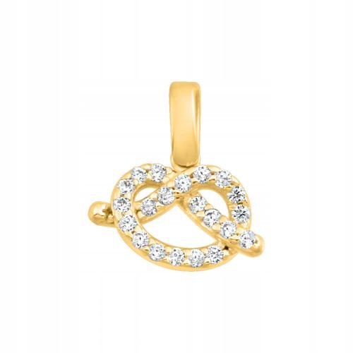 Ženský Přívěsek Zlatý 585 preclíků se zirkony je ideální jako dárek