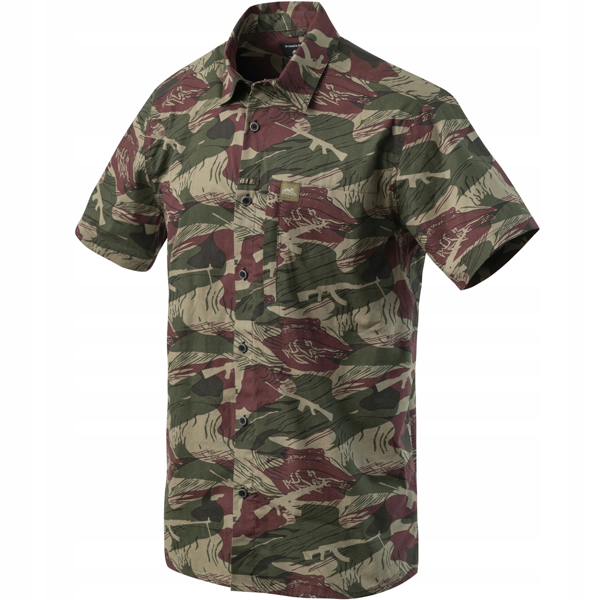 Koszula Helikon z Krótkim Rękawem Bawełniana Hawajska Militarna Regular XXL