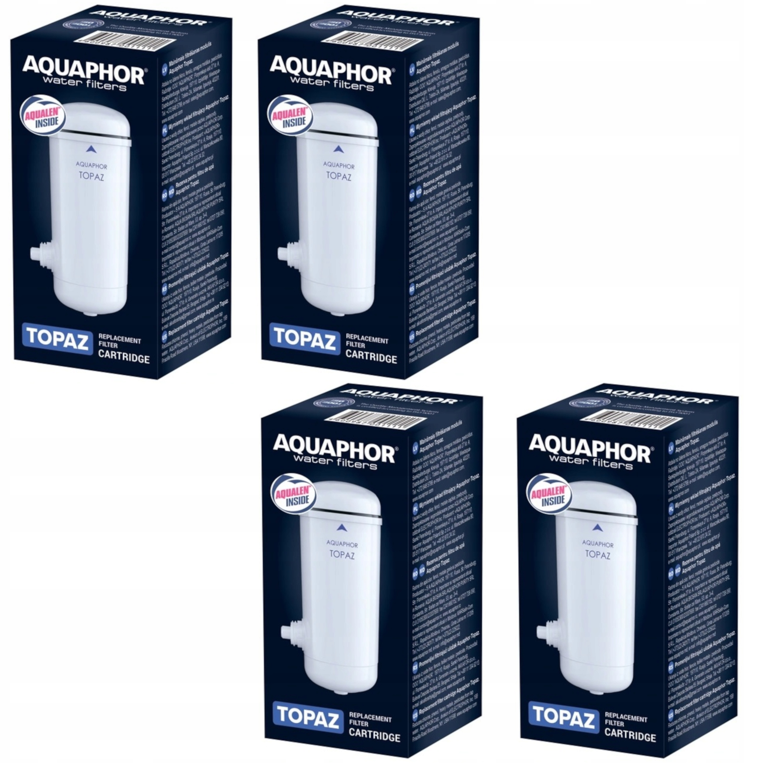 Aquaphor Topaz Nakranové filtrační vložky 4 kusy