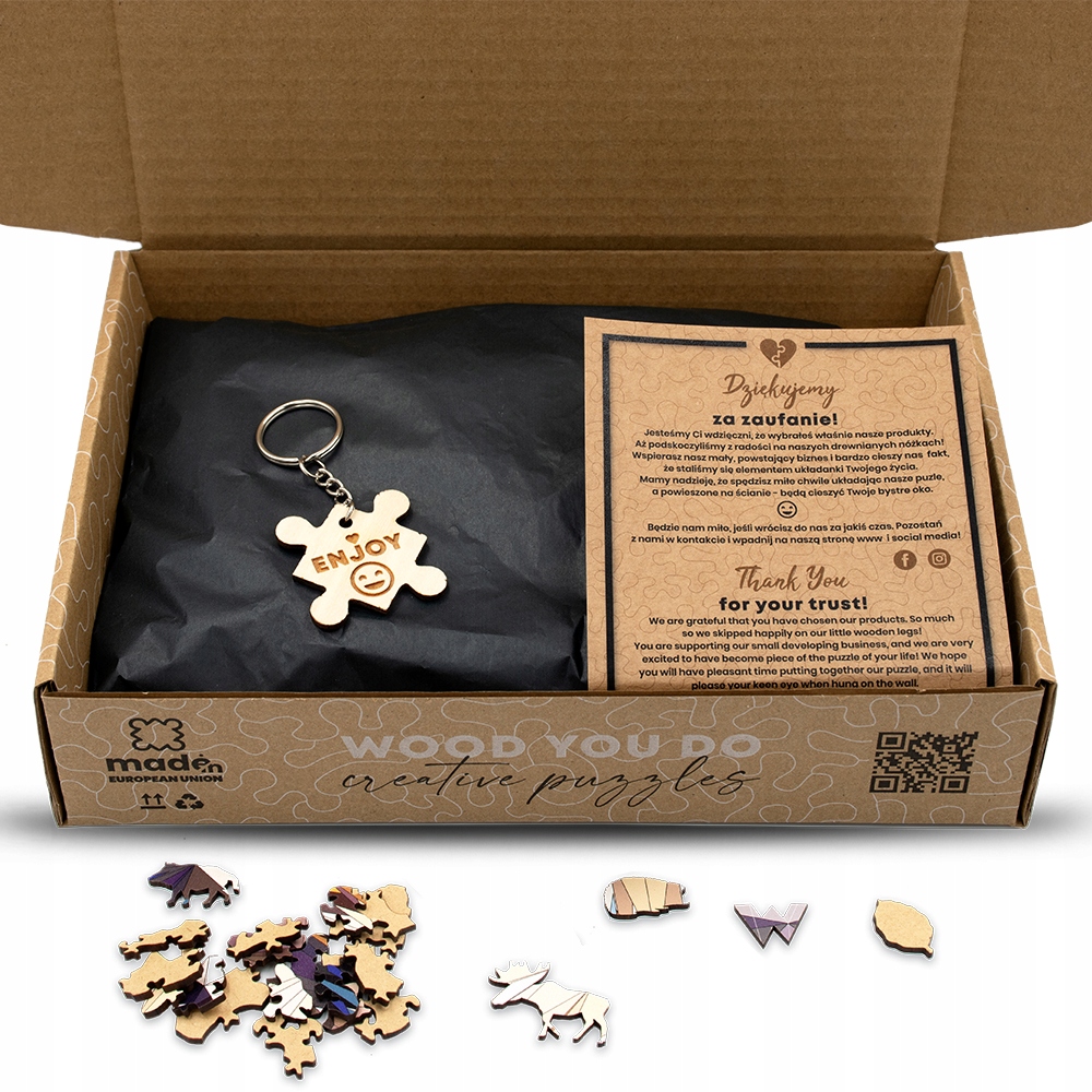 Puzzle drewniane PIES Labrador 100 elementów M Wiek dziecka 14 lat +