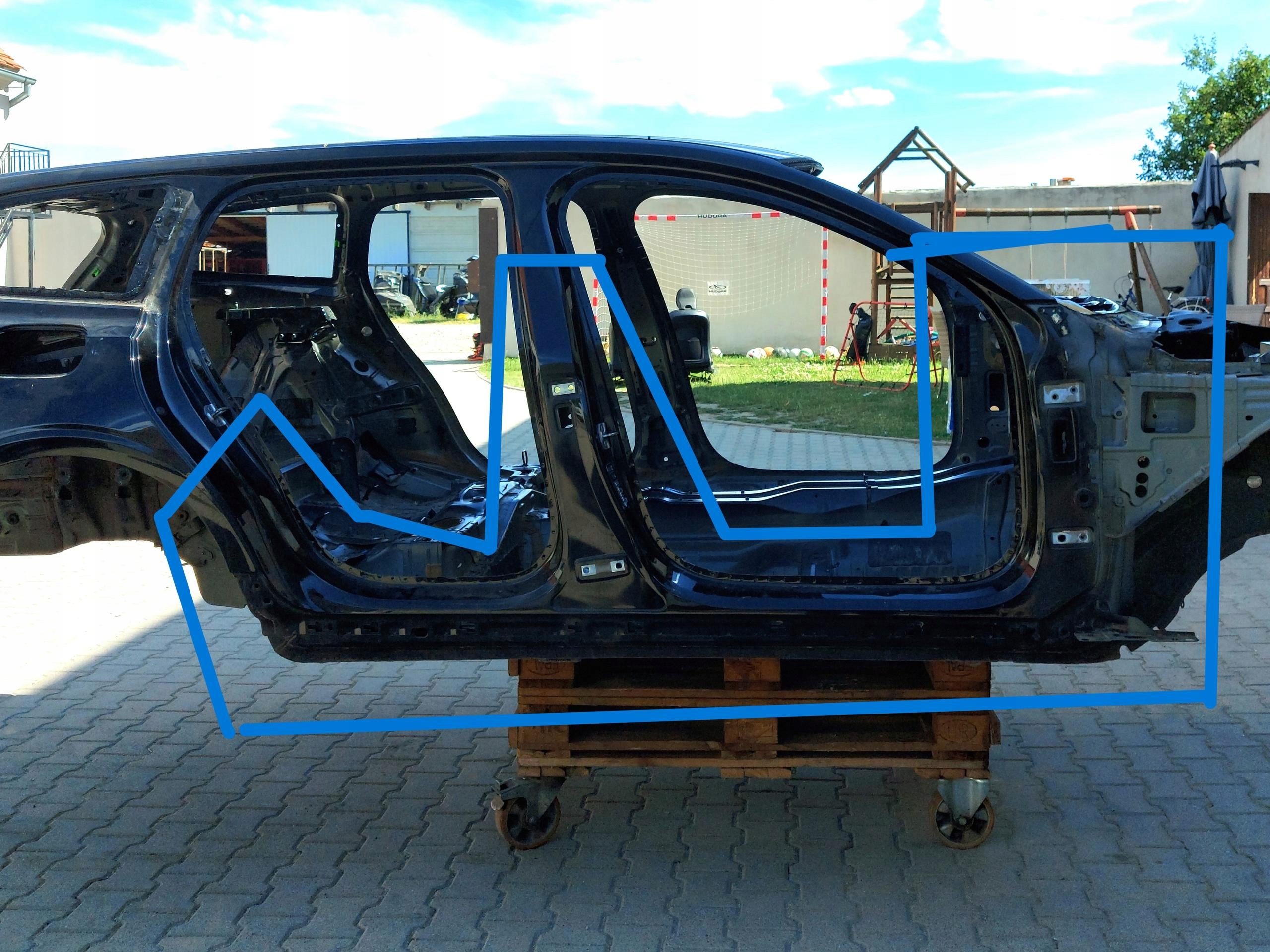 VOLVO V60 II S60 III 2018+ SŁUPEK ŚRODKOWY BOK PRÓG PRAWY