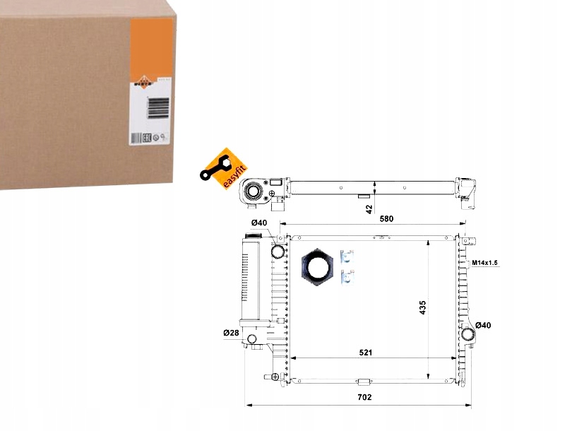 NRF CHŁODNICA SILNIKA NRF, 53897