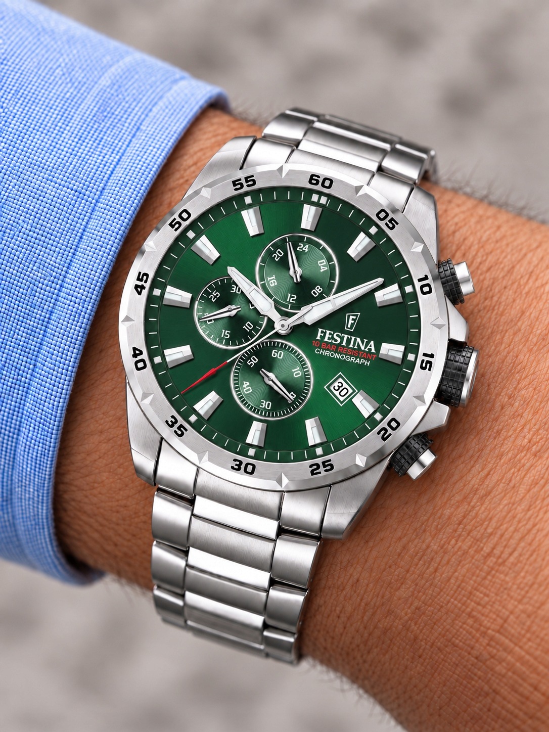Pánské Hodinky Festina Timeless Chrono F20463/3 45,00 mm 10ATM