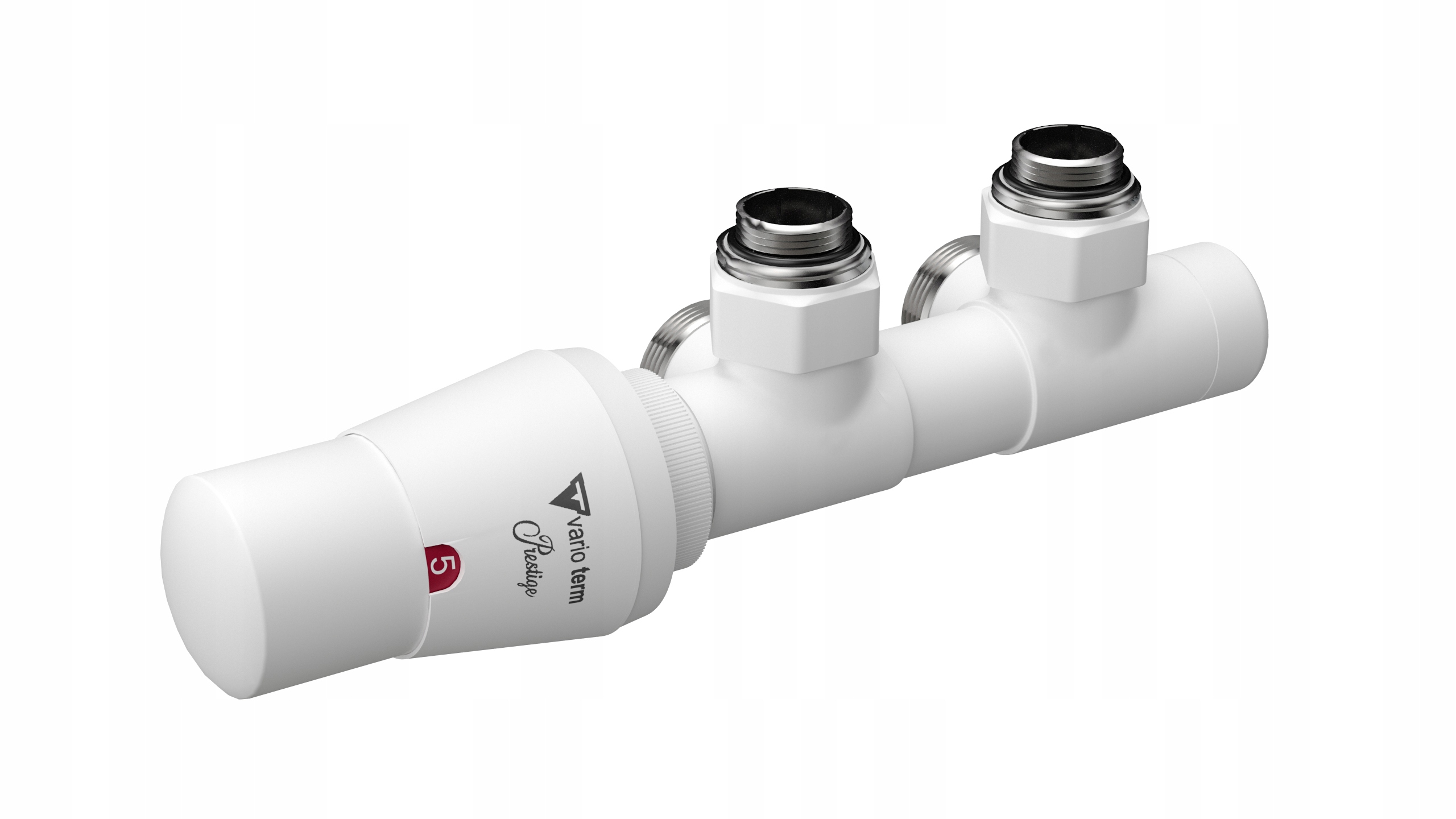 Termostatický ventil Twins 5 cm Bílý