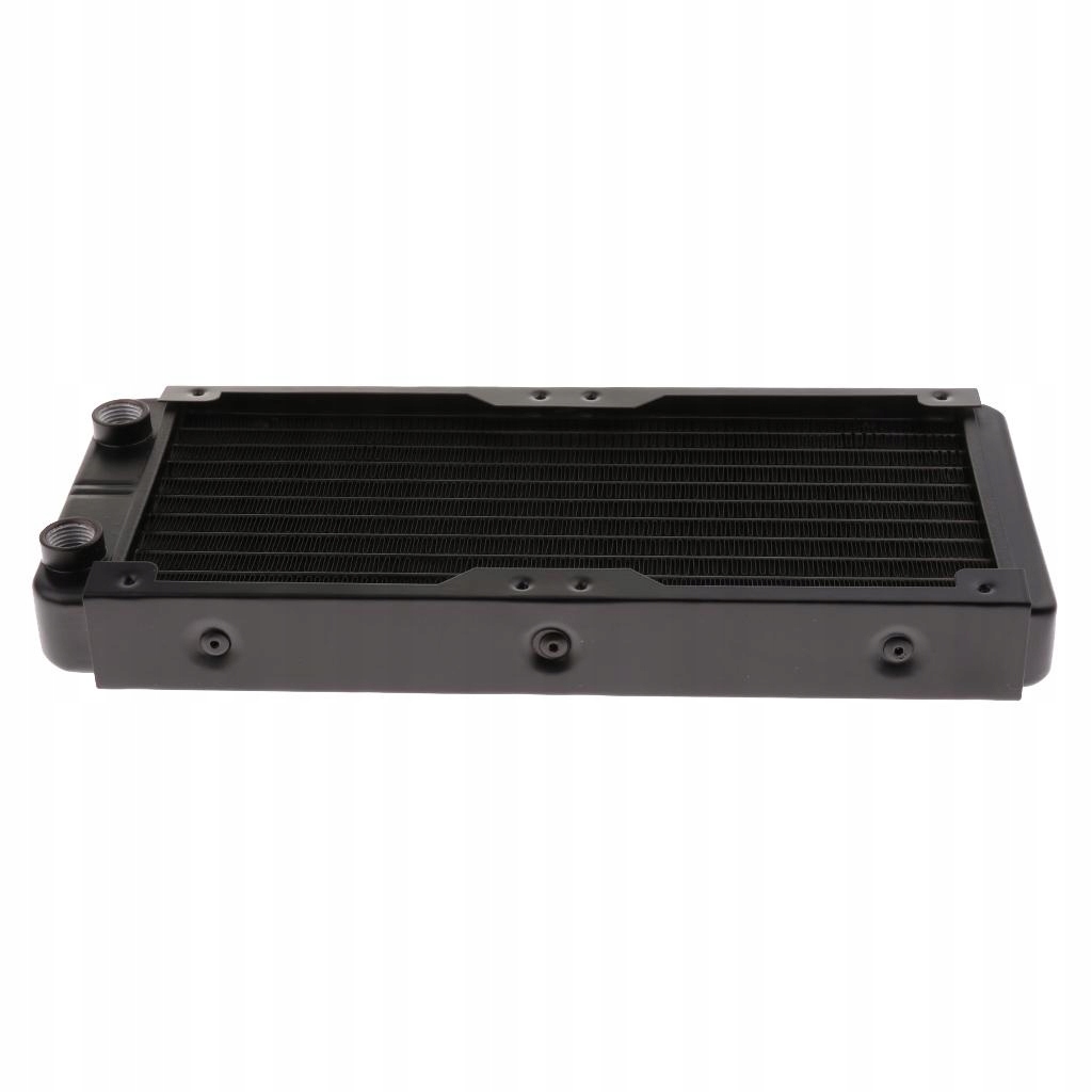 Aluminiowa Chłodnica Wymiennik Ciepła 240mm do CPU CO2, 10 Rzędów, Typ Śrubowy