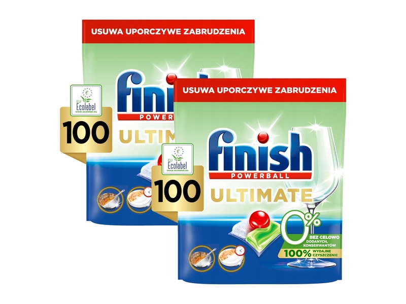 Kapsułki do zmywarki Finish Ultimate 0% 2 x 100 szt.