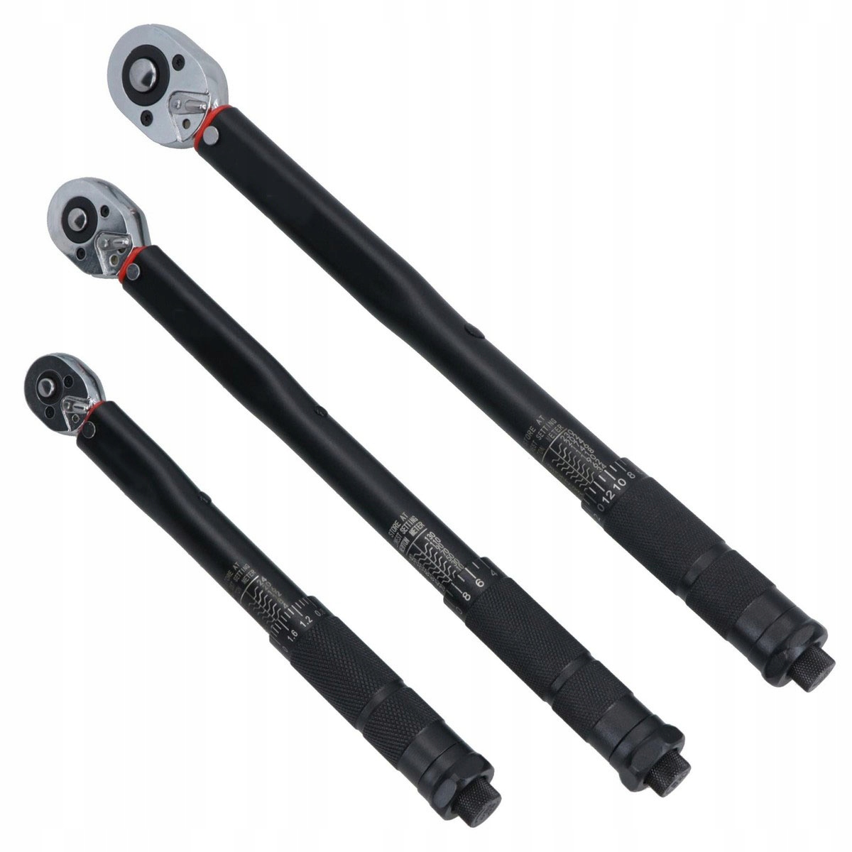 Momentový Kľúč Sada 3ks 1/4" 3/8" 1/2" kalibrácia v kufríku