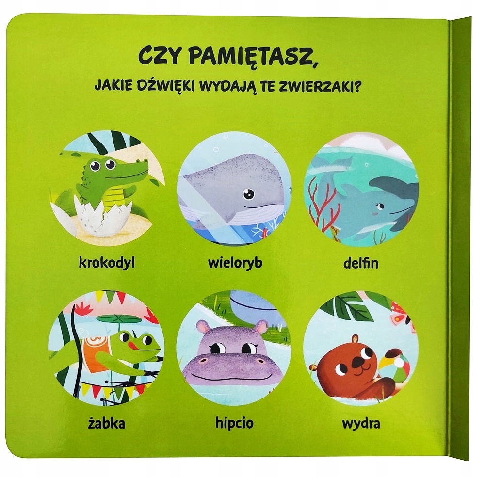 KSIĄŻKA ODGŁOSY ZWIERZĄT Z DŹWIĘKIEM TWARDA Bohater brak