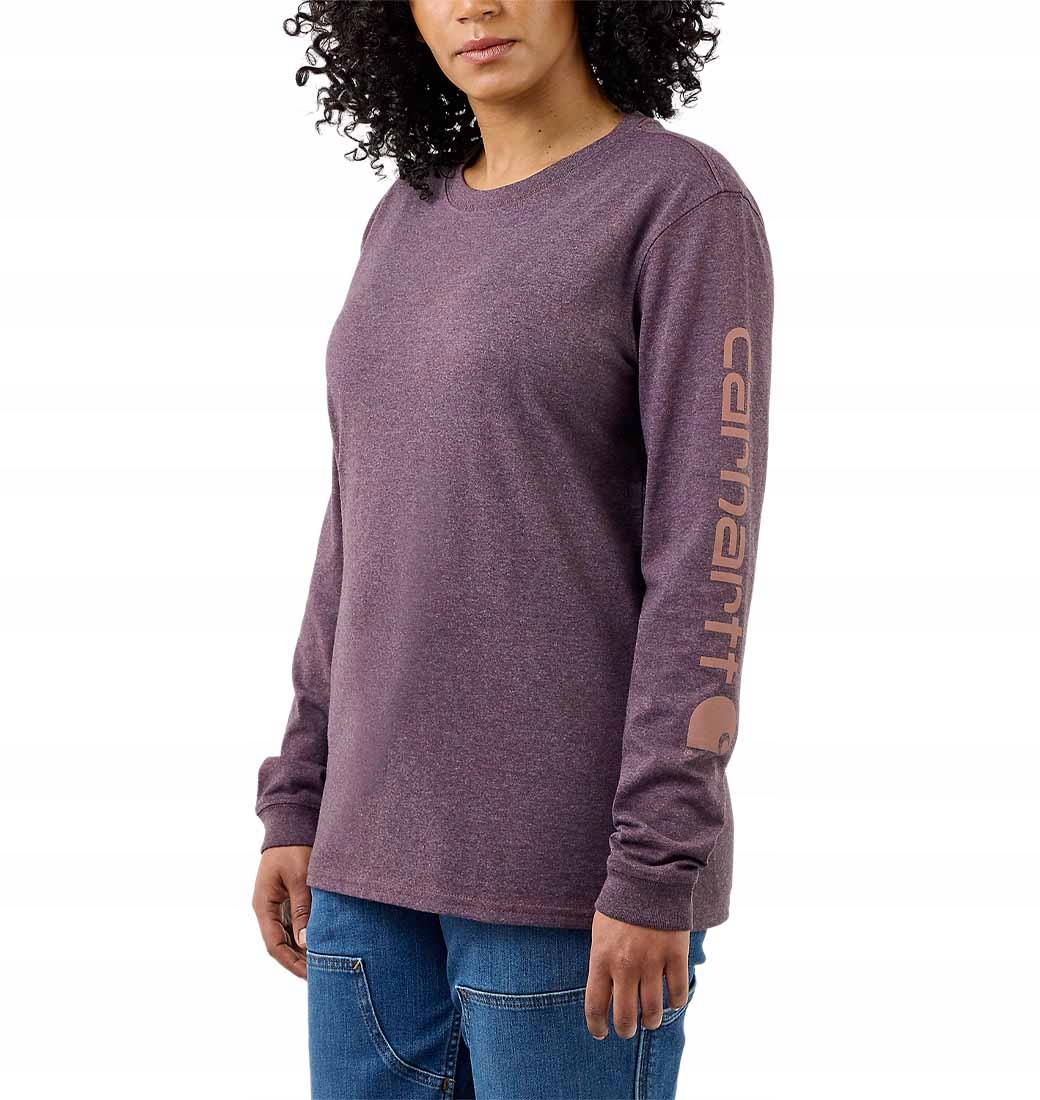 Tričko Carhartt Workwear Sleeve Logo Ls Blackber