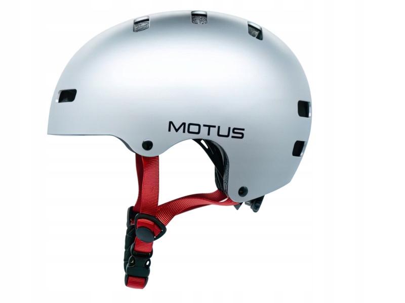 Kask rowerowy Motus MD-107 Srebrny dla Dzieci (rozmiar M)