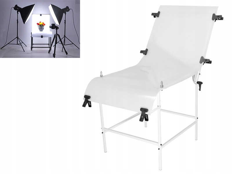 PROFESJONALNY STÓŁ BEZCIENIOWY 60x130 cm stal