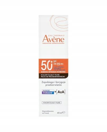 Avene Fluid koloryzujący wysoka ochrona przeciw przebarwieniom SPF50+ 40 ml