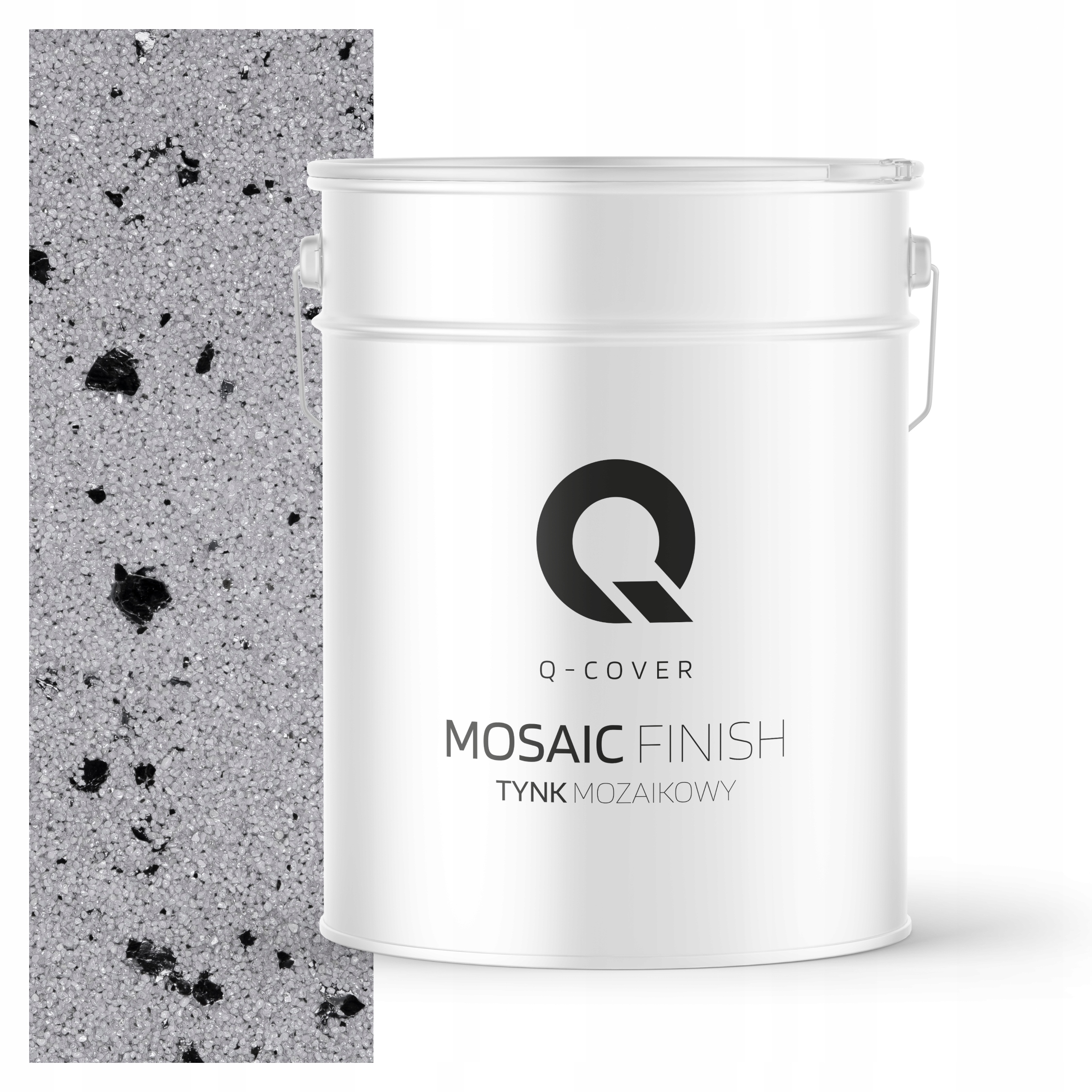 Mozaiková Omítka Mozaika 12,5 Kg Šedá Černá Mika M04 Ozdobná Prémiová Šedá