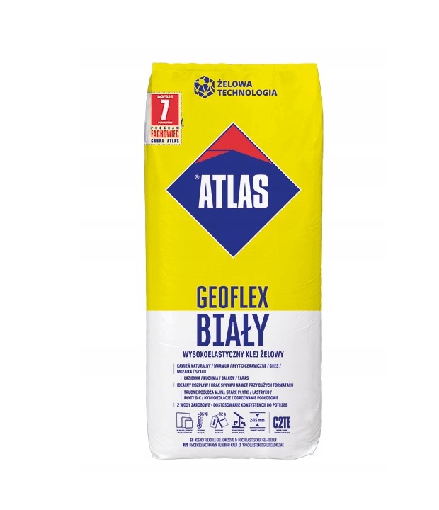 KLEJ DO PŁYTEK ATLAS GEOFLEX BIAŁY 40x25KG PALETA Marka Atlas