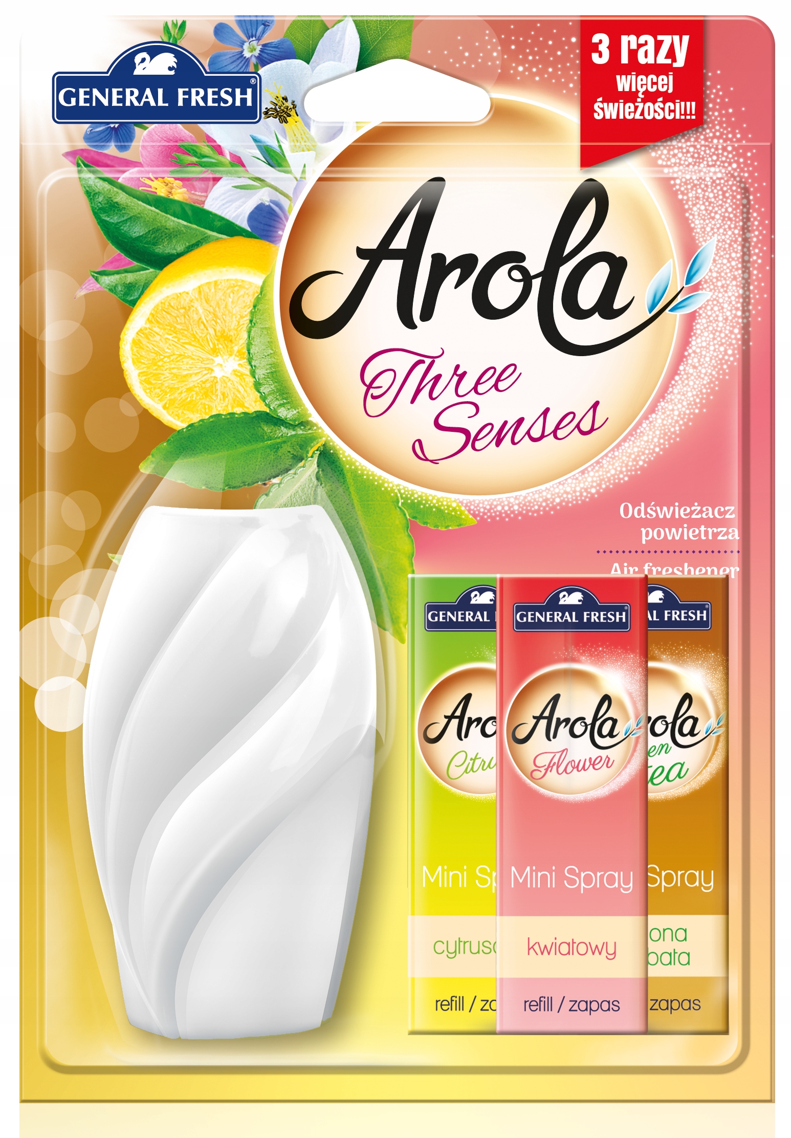 

General Fresh odświeżacz Mini spray x 3