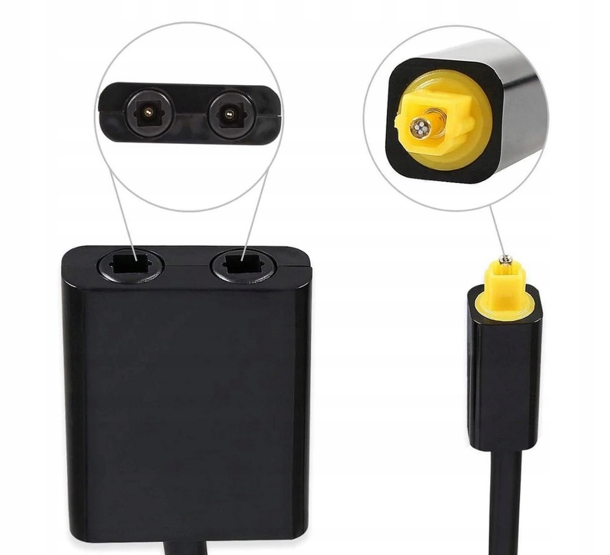 Adapter rozdzielacz splitter optyczny Toslink 1x2 Kod producenta 3342