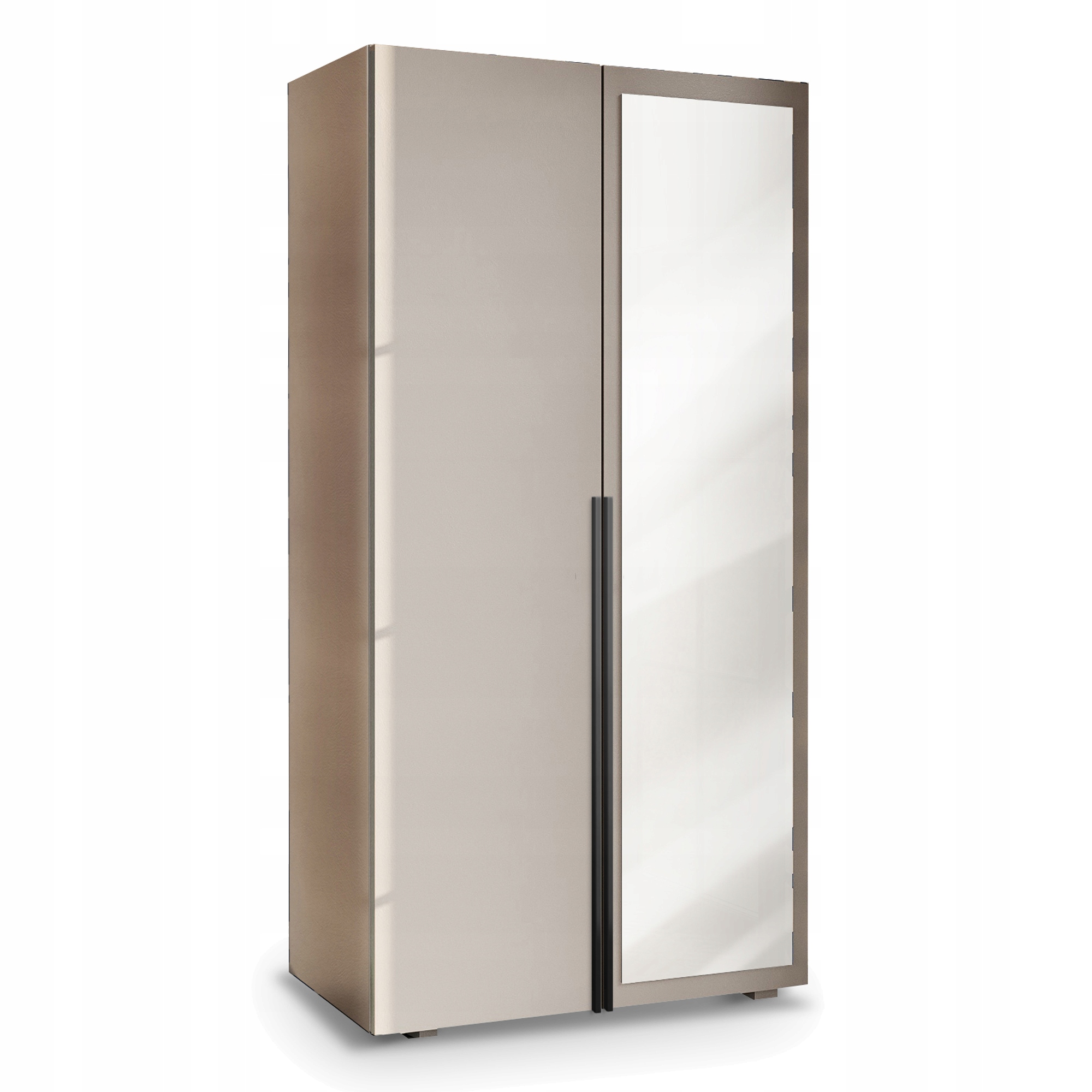 Skříň 90 CM S Výklopnou Předsíní Kašmír Aria Hexa Černá Zrcadlo