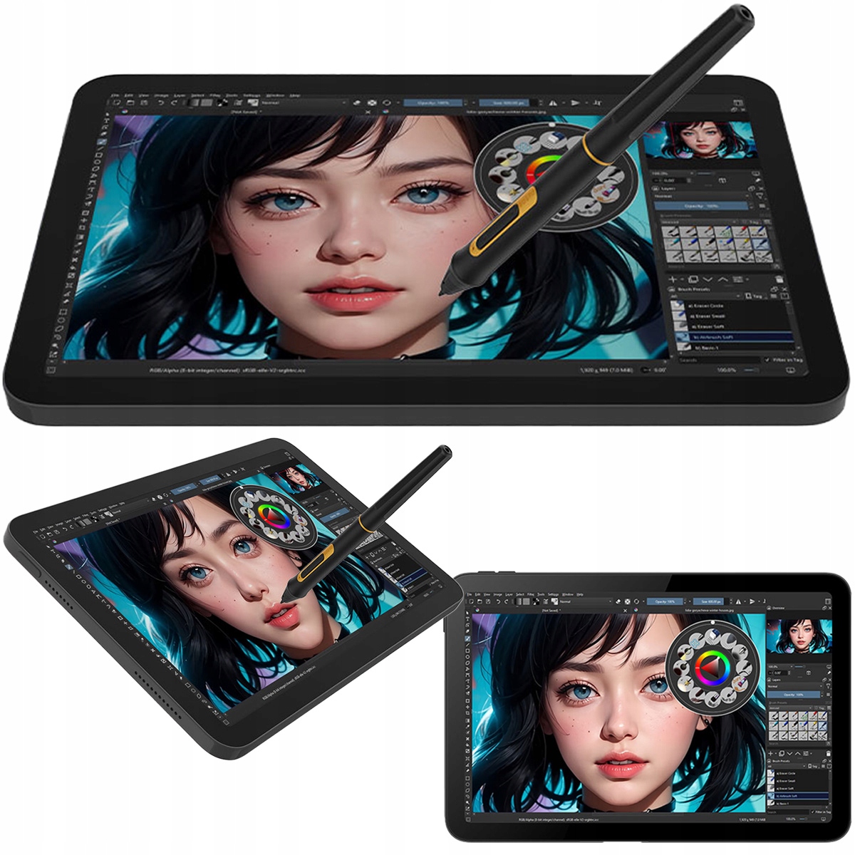 Bosto BT-101C Profesjonalny Tablet graficzny z piórem do komputera Szary