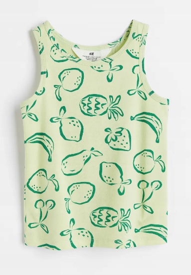 

H&m Top z bawełnianego dżerseju roz 110-116 cm