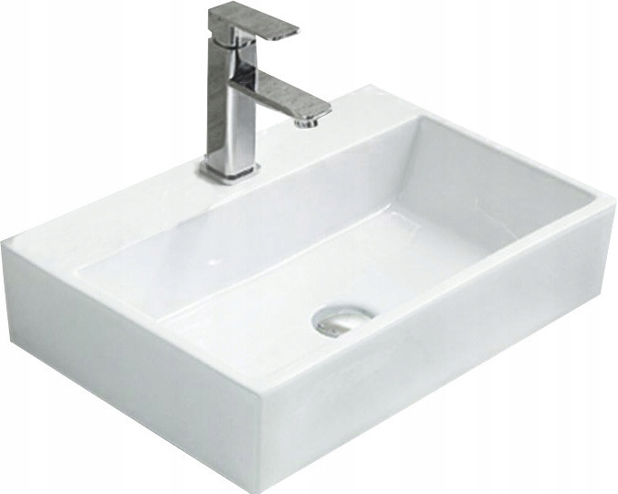Umywalka nablatowa prostokątna 53x36 Mexen Paula ceramiczna biała